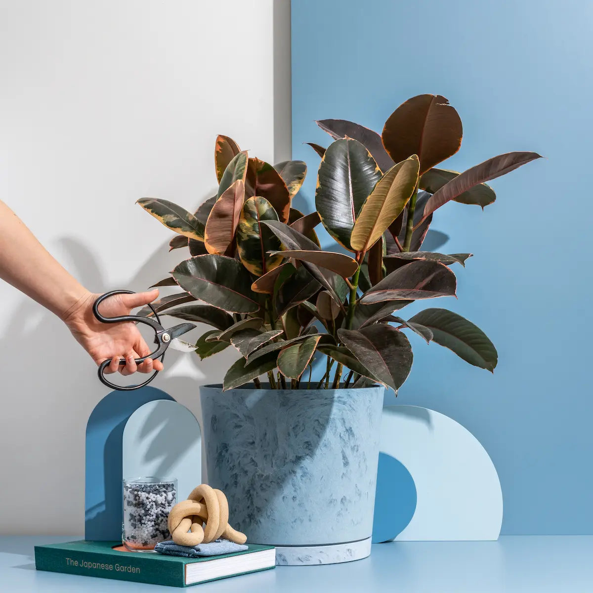 plant pot made of recycled materials Indoor/Outdoor Planter Made from Denim and Plastics, 100% Recycled Materials